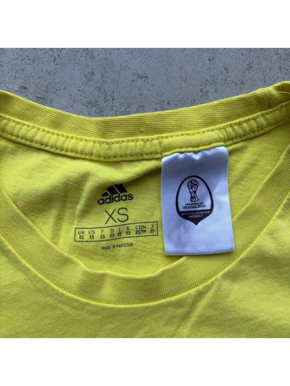 Adidas Brazil BRA Yellow T-Shirt Russia 2018 FIFA World Cup